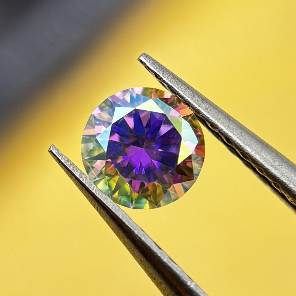 Round Cut Hot Sale Exquisite ABcolor 1pcs 3.0mm 0.1ct-15mm 12ct Loose Moissanite