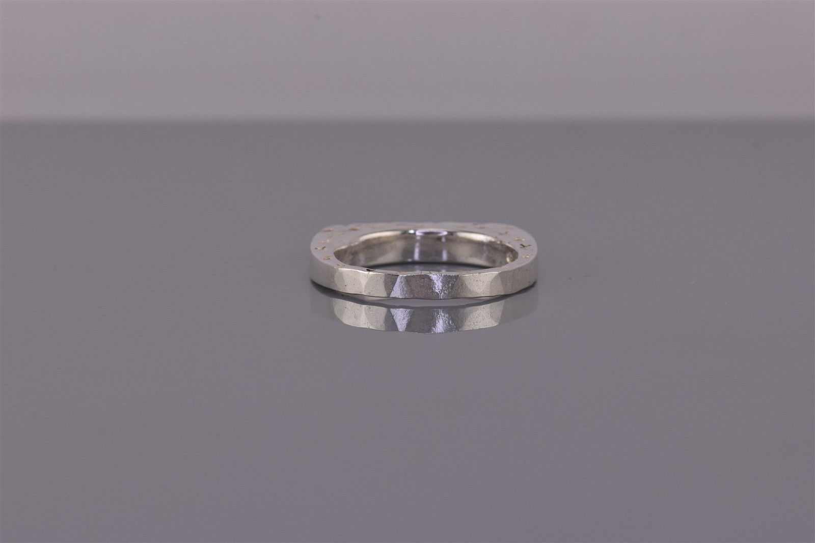 Sterling Silver 3.5mm Woven Crossover X`s & O`s Carved Band Ring 5g 925 Sz: 7