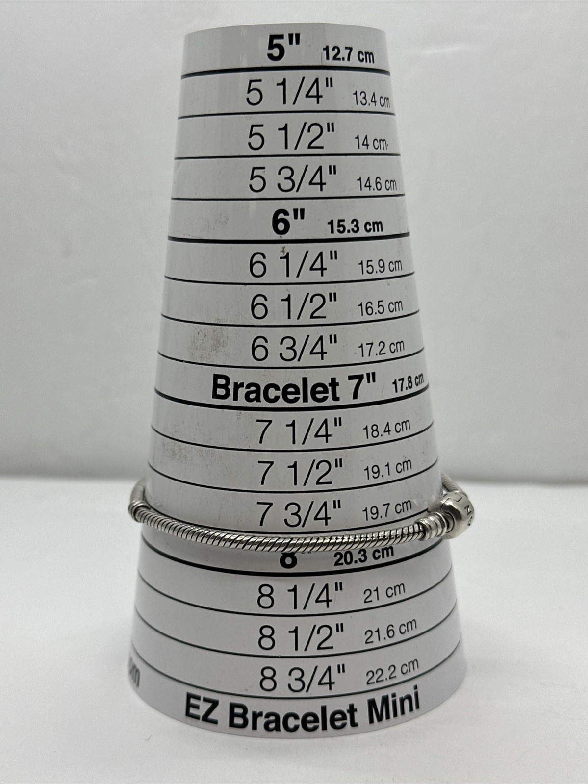 Genuine Pandora Silver Barrel Clasp Moments Bracelet 590702HV Size 8