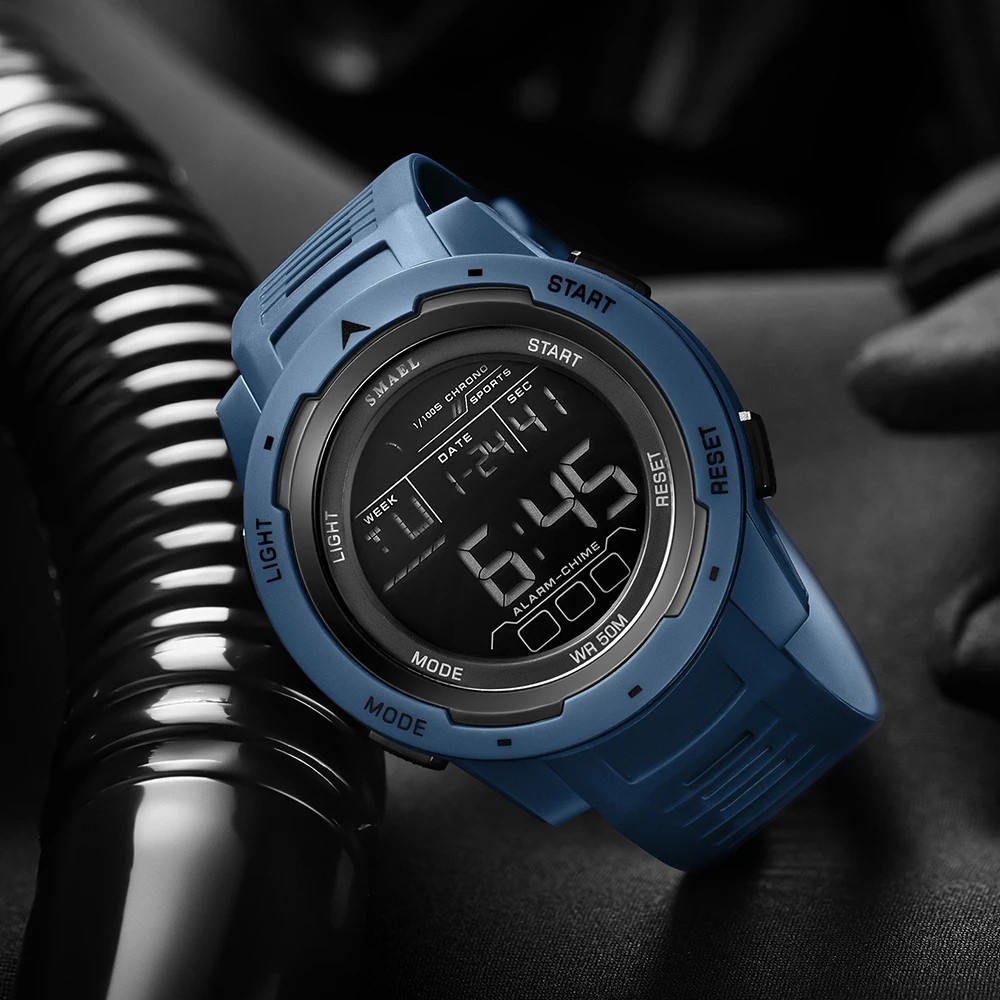 Men’s 50M Waterproof Sport Digital Military Smart Watch Gym Fitness Running Gift