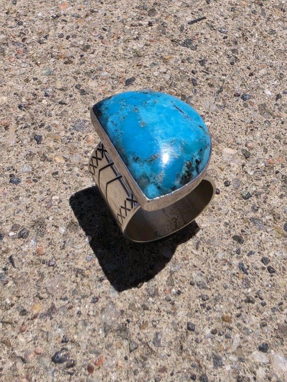 MINE FINDS BY JAY KING DTR Turquoise Sterling Silver Ring Size 6