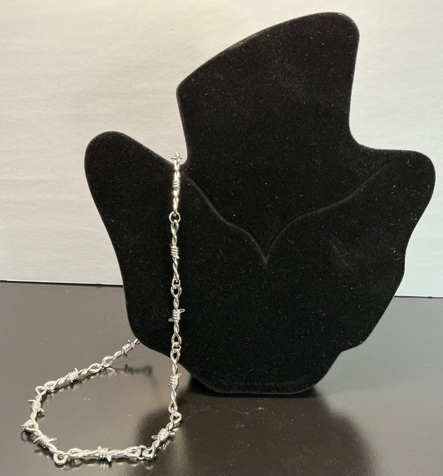 New Barbed Wire Men Necklace Stainless Steel 18” Inches 5/15