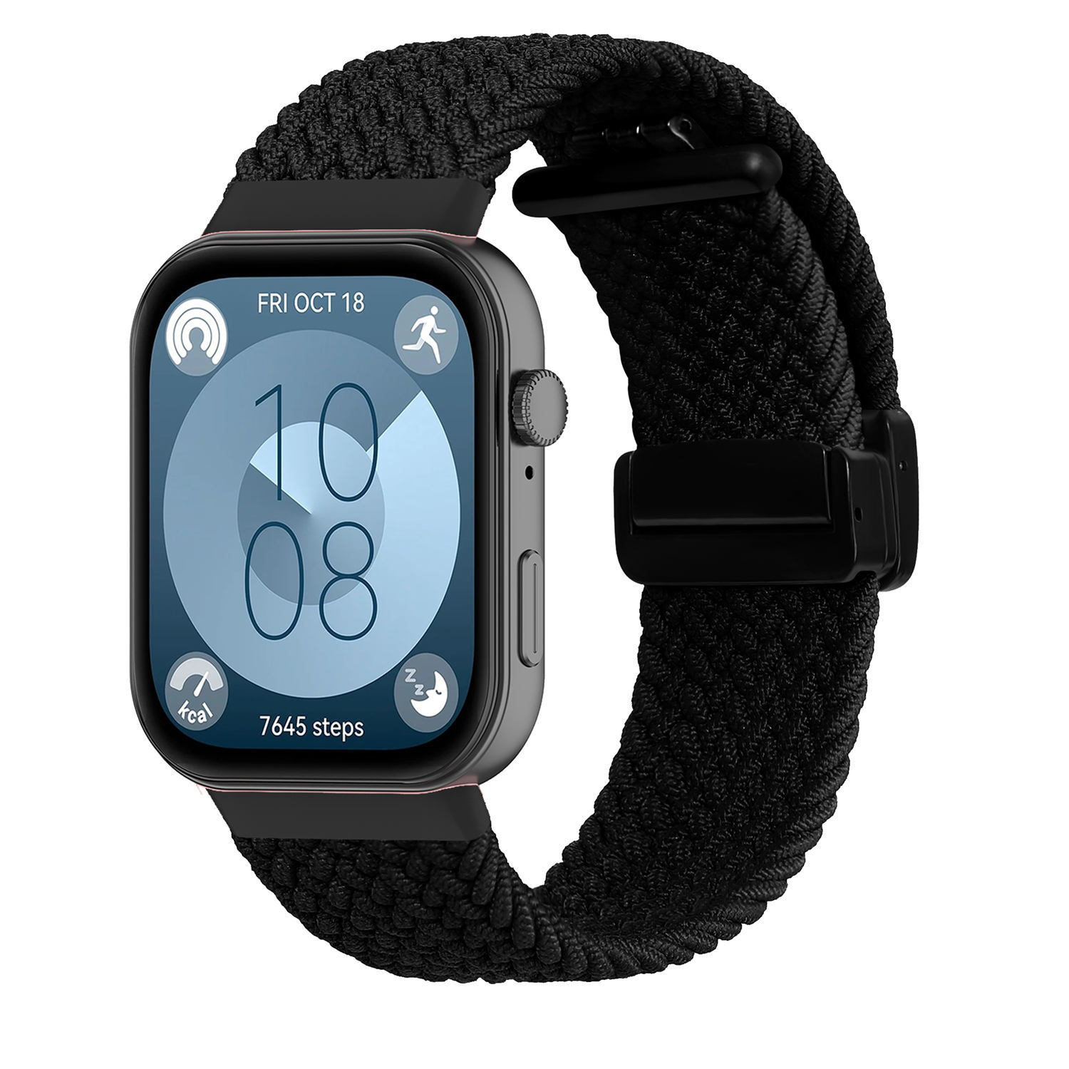 Weave Nylon Strap for Huawei Watch Fit 3 Wristband Magnetic Fold Buckle Bracelet