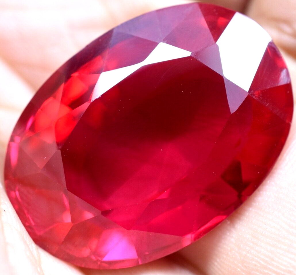 Natural 93.35 Ct Mogok Pink Huge Ruby Sparkling GGL Certified Loose Gemstone