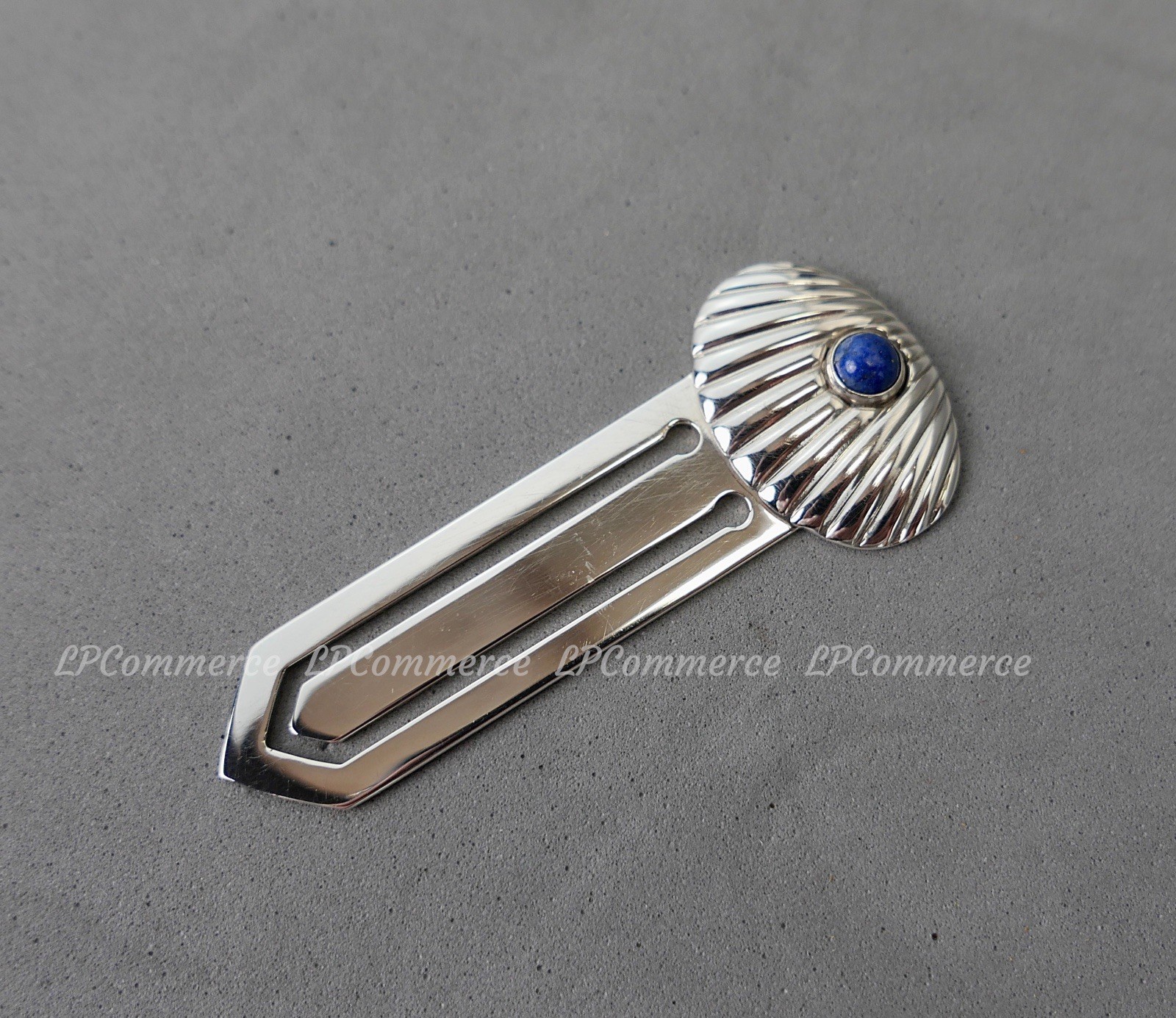 Cartier Lapis Money Clip Solid Silver 925% Silver Solid Money Clip