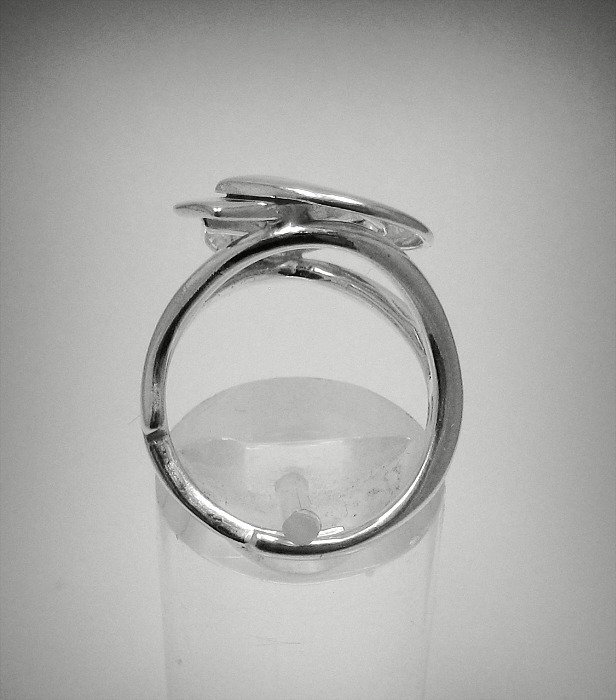 Extravagant Sterling Silver Ring Solid 925 Adjustable Size Nickel Free Handmade