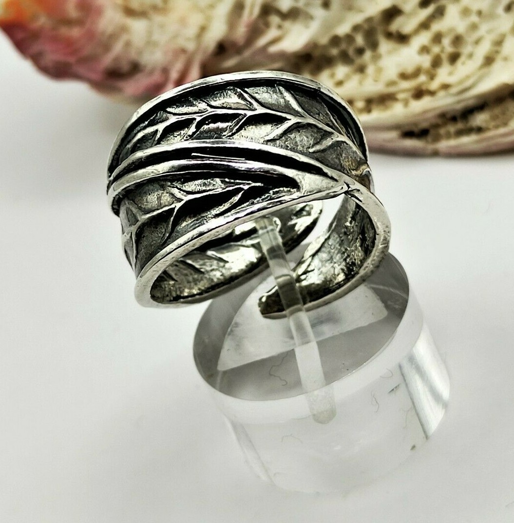 Handmade Sterling Silver 925 Olive Leaf Ring For Women