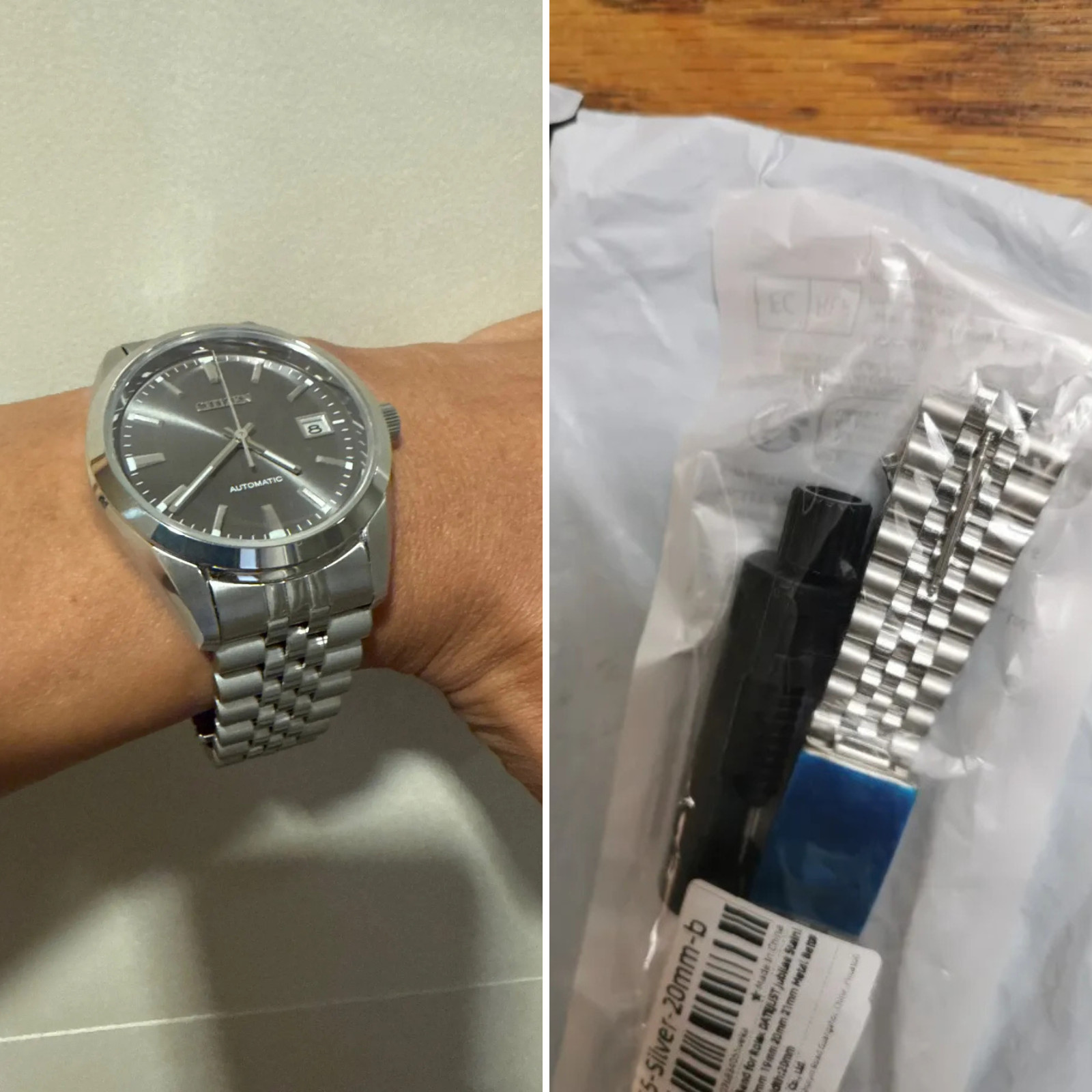 Jubilee Bracelet Curved End for Rolex Datejust 18–21mm Stainless Steel