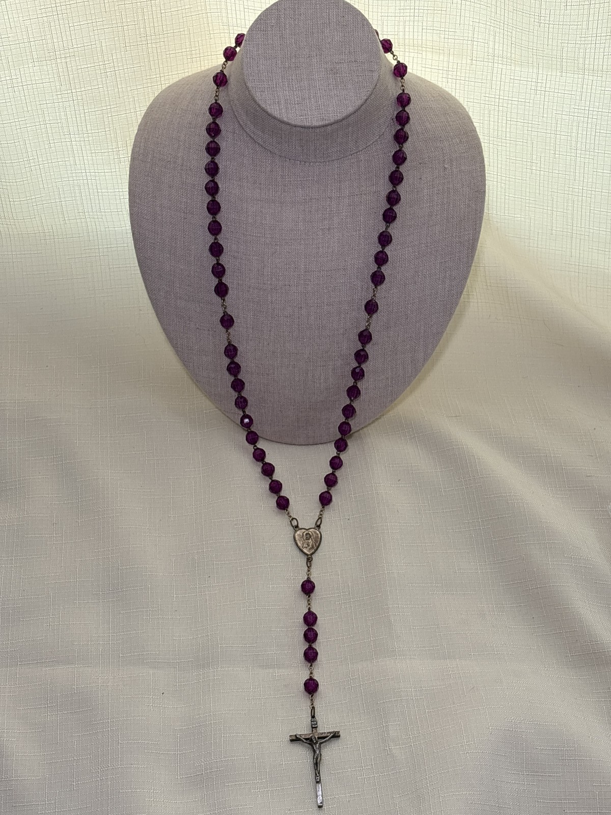 Vintage Catholic Rosary, Mid-20th Century (circa 1940s-1970s)