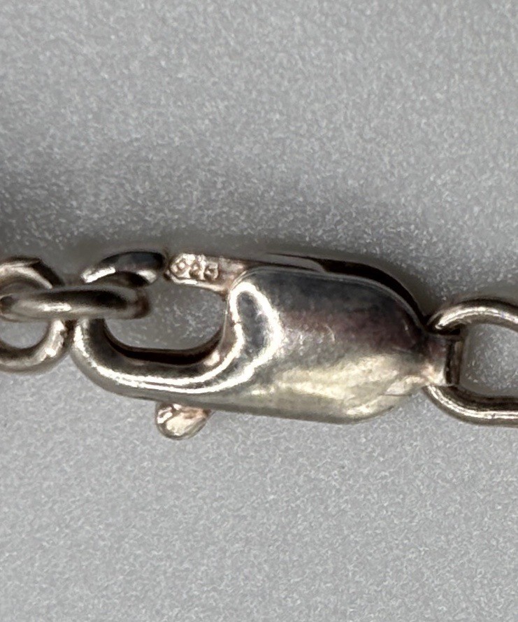Vintage Marked Amethyst 925 Sterling Silver Celtic Knot Tennis Link 7.5 Bracelet