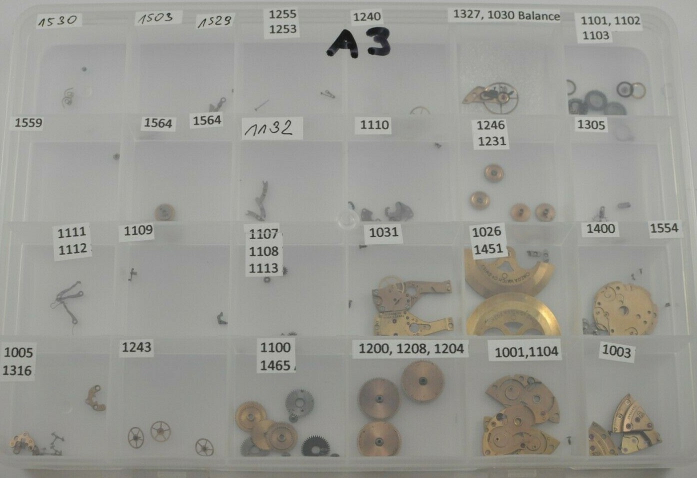 omega watch part movement cal. 550 551 552 563 564 565 750 751 752 parts