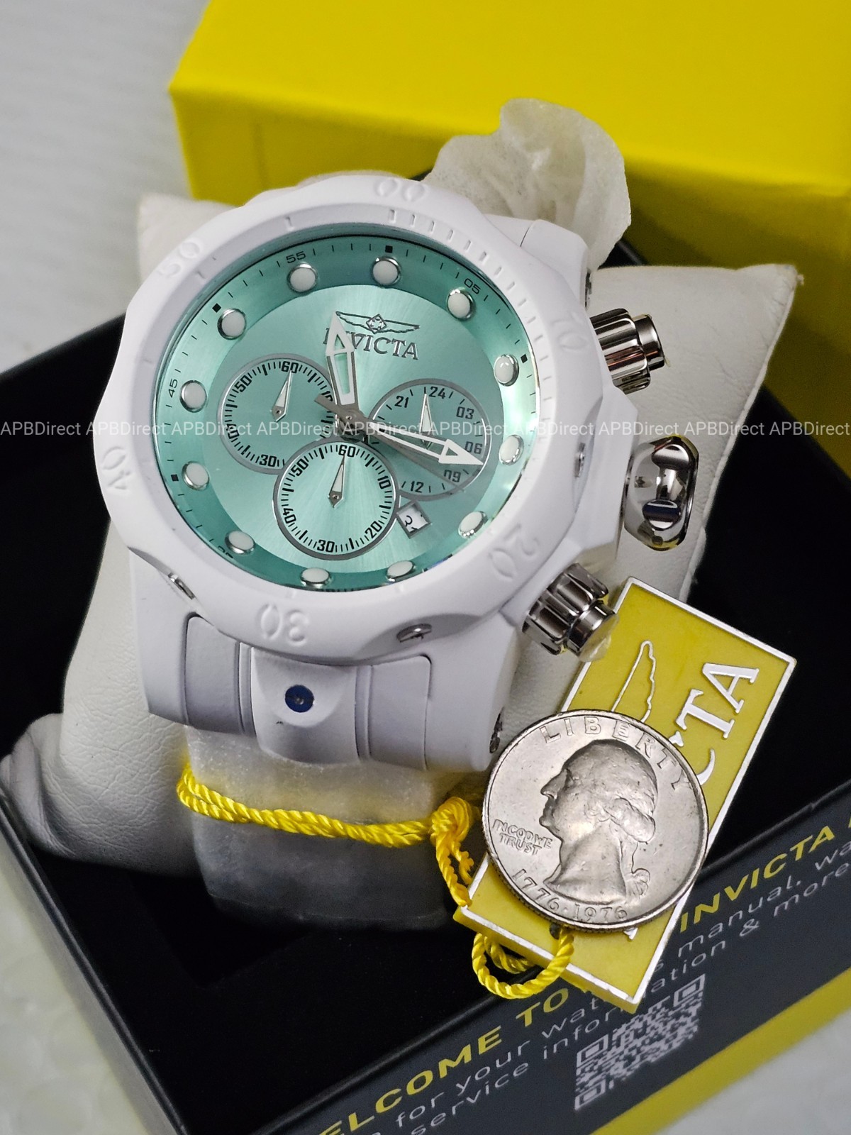 Invicta – AQUA PLATED Venom PHANTOM – 54mm AQUA Blue Chronograph – Mens Watch