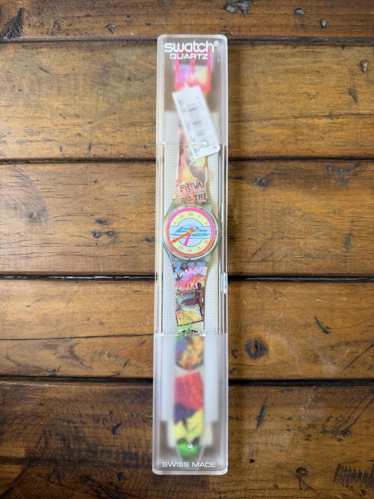 NWT NOS VTG 1993 Swatch “Postcards” GN127