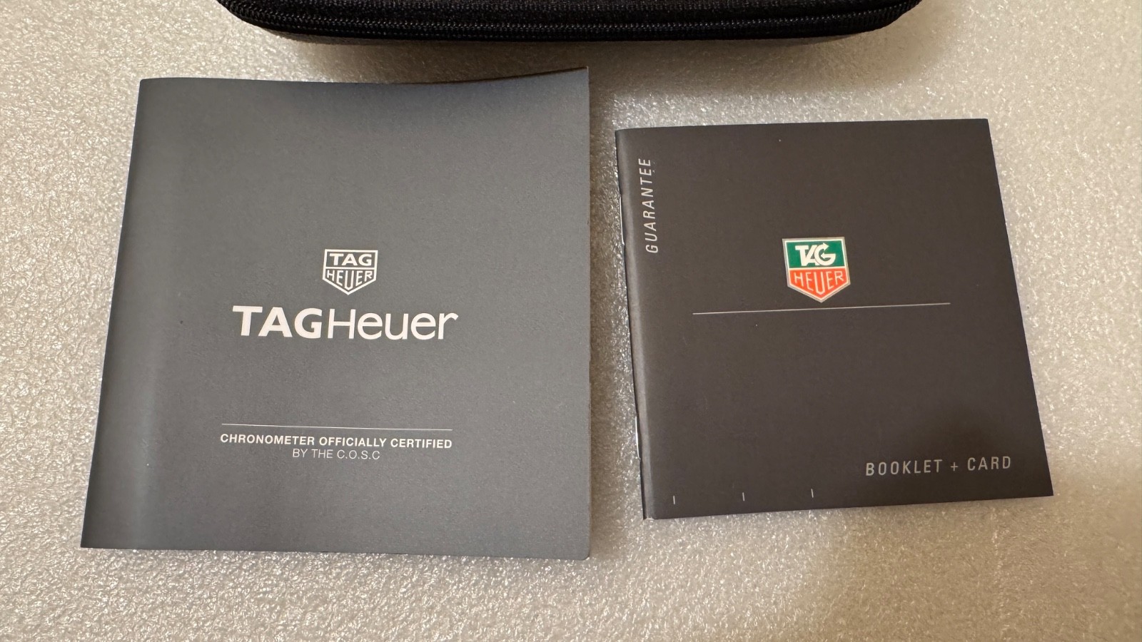 Genuine TAG Heuer Travel Cases Lot + Travel case + User Manual Authentic