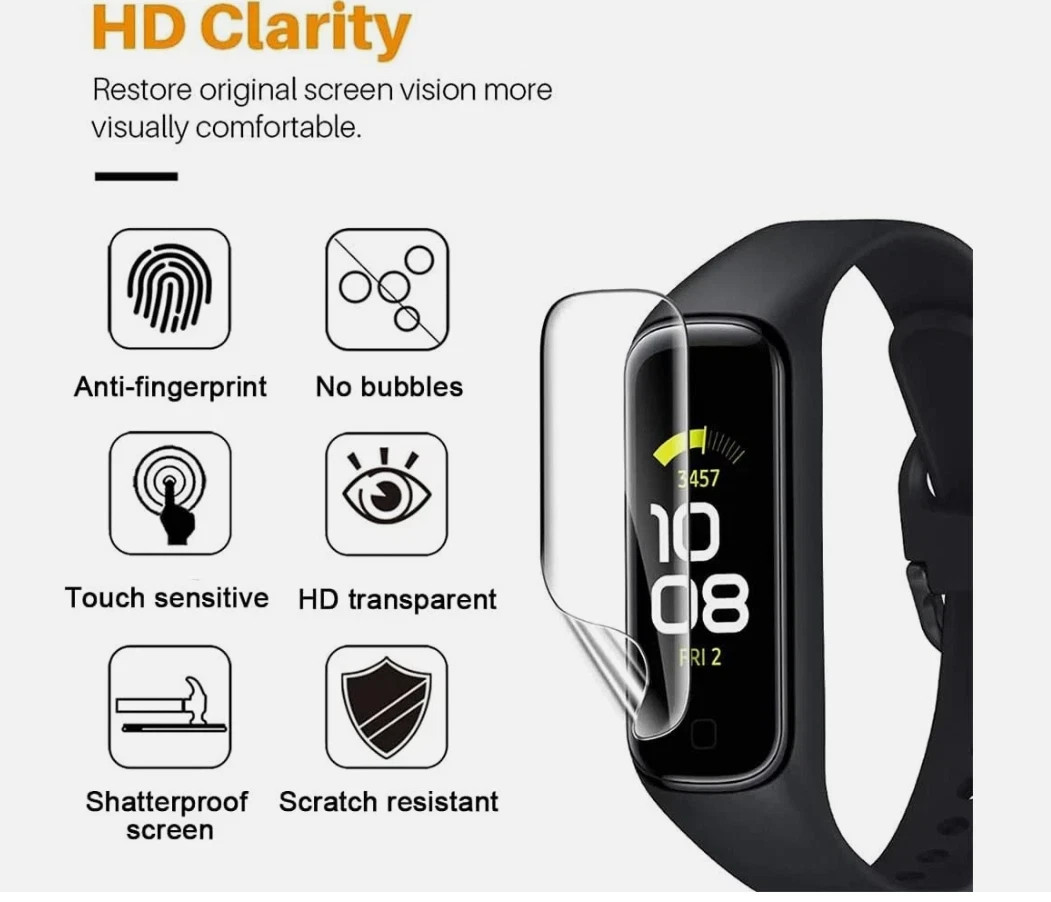 6 Pack Replacement Bands Compatible with Samsung Galaxy Fit 2 SM-R220 for