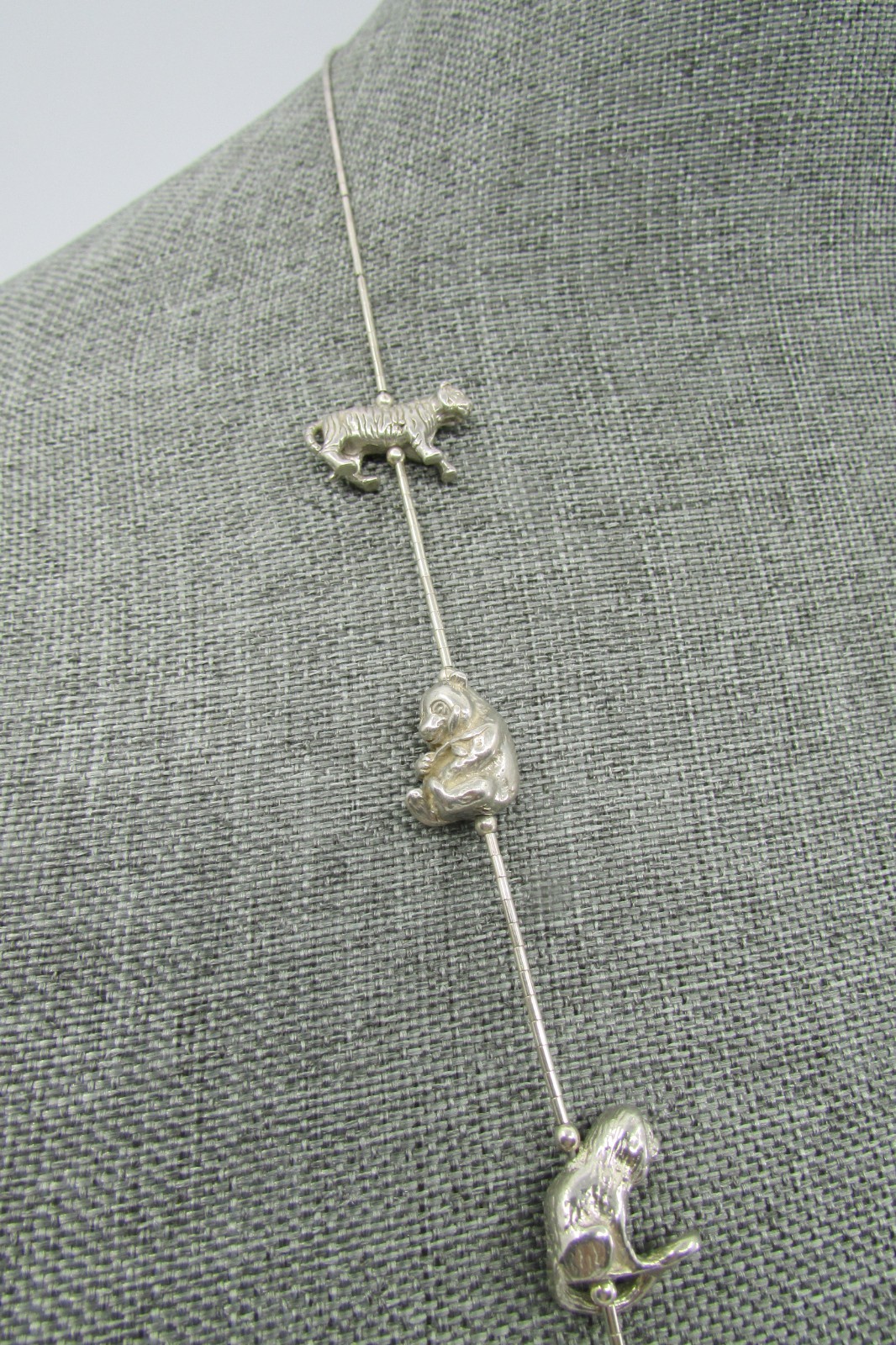 50g Endangered Species Survival Plan Sterling Silver Animal 925 Necklace 30”