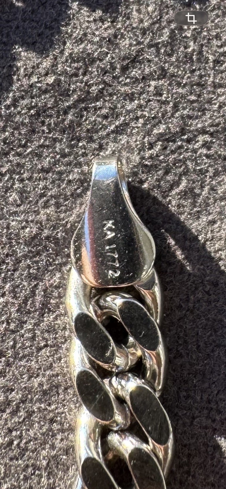 Sterling Silver 925 Figaro Chain 22” Necklace 39 Grams