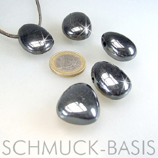 Hematite/gemstone pendant; drilled excellent!!!