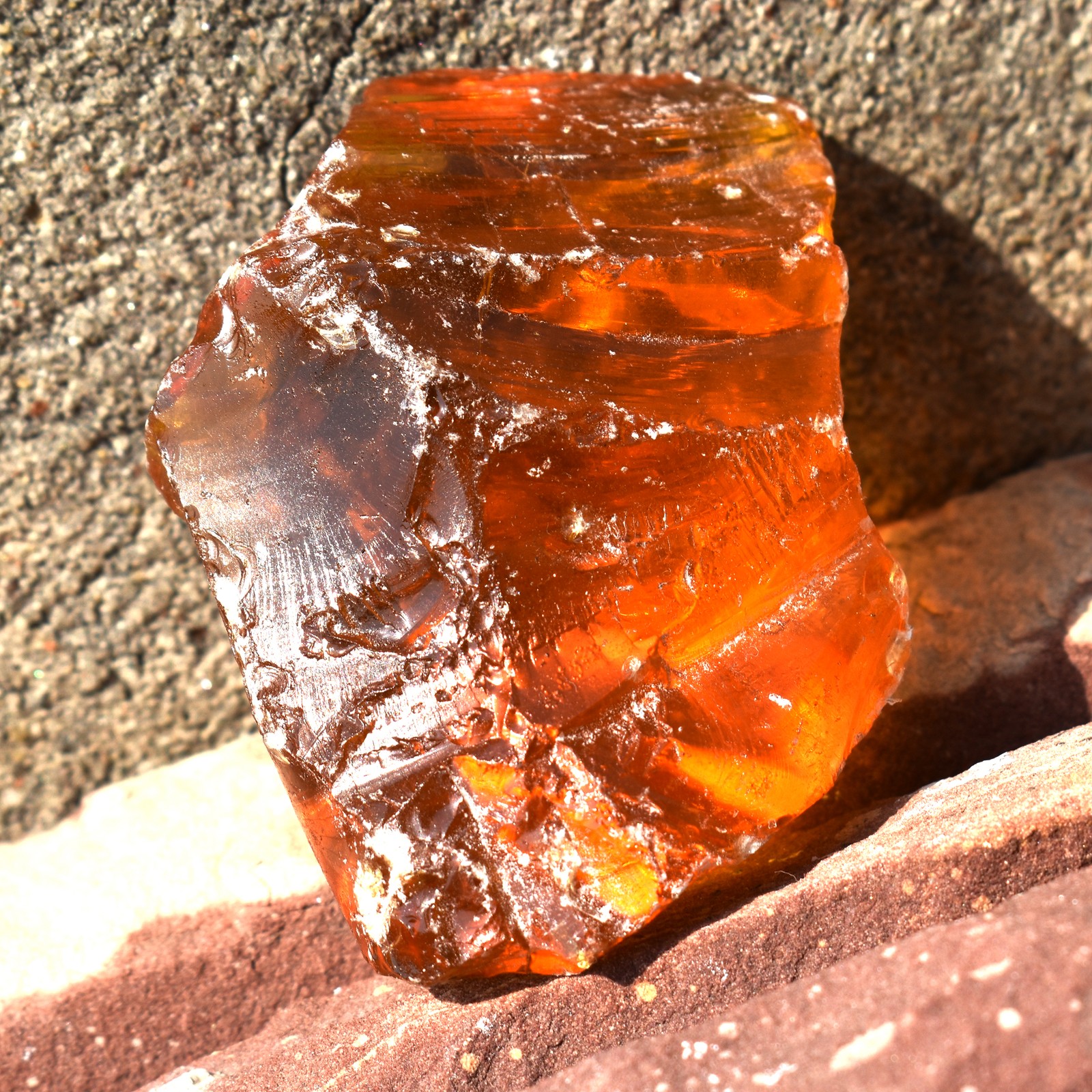 380.30 Ct Natural Orange Amber Uncut Rough Certified Gemstone Best Gift For Mom