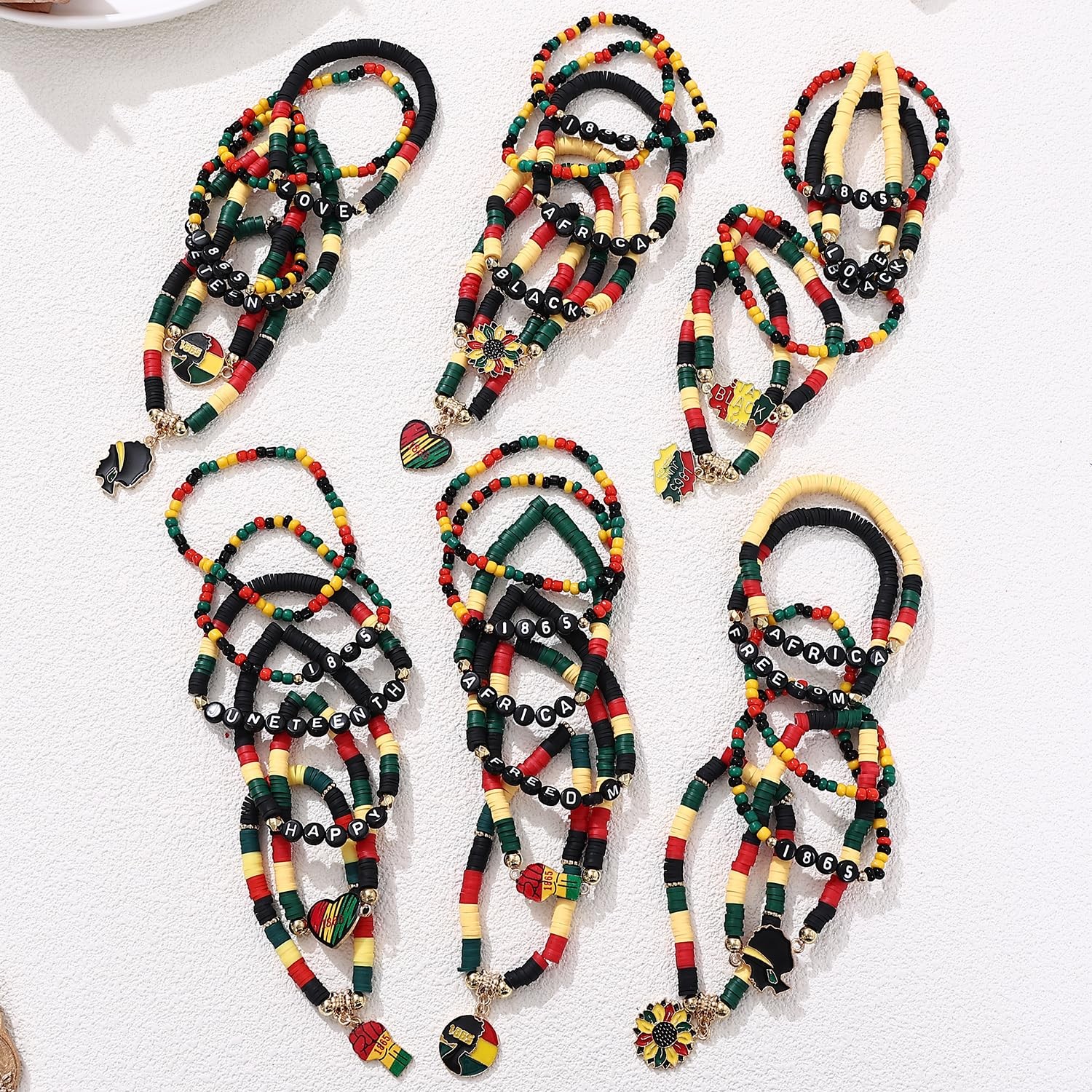 36Pcs Juneteenth Bracelets bulk for Women Juneteenth Day Party Favors Freedom…