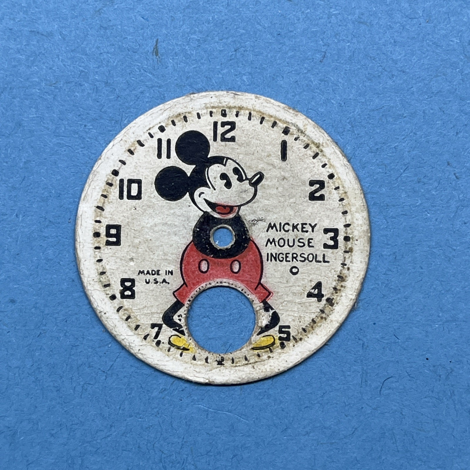 Vintage 1930s Mickey Mouse Wrist Watch Ingersoll US Dial Spares Repair