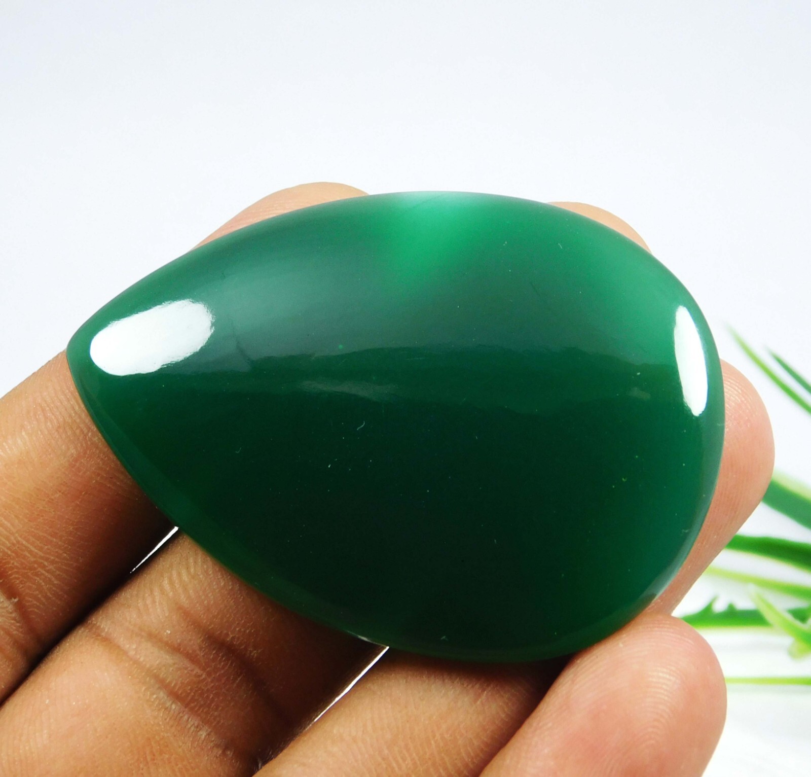 97.70 Ct Natural Green Onyx Sulemani Hakik Loose Gemstone For Jewelry Making