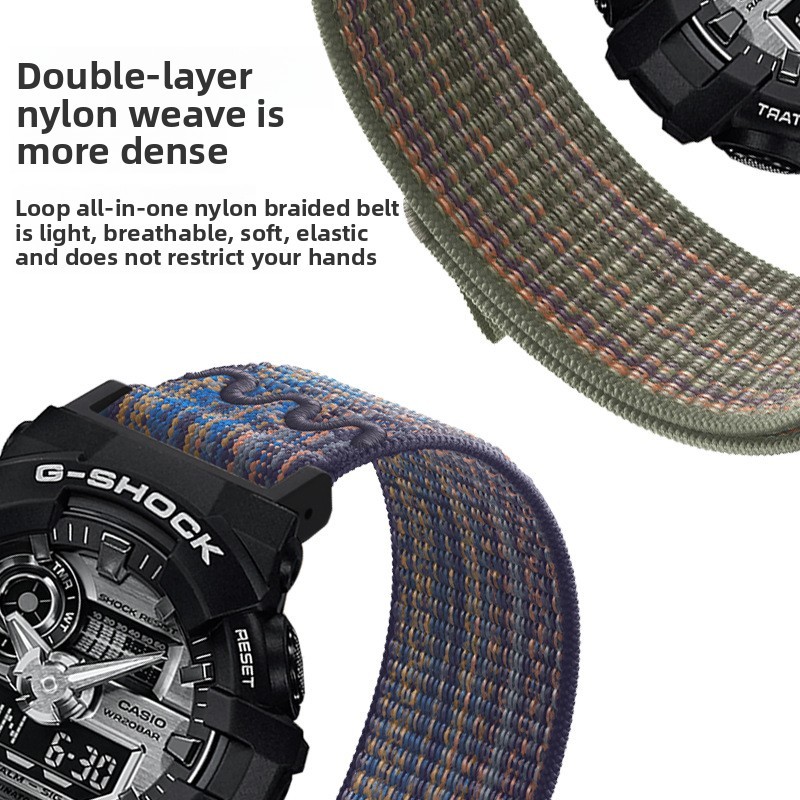 For Casio G-SHOCK GA100 DW-5600 Quality Nylon Sports Watch Band Straps Mens