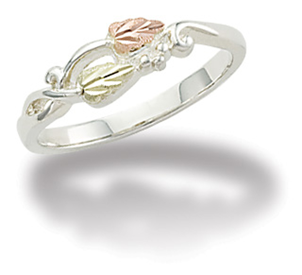 Landstrom’s Black Hills Gold on Silver Crossover Ring MRLLR2191