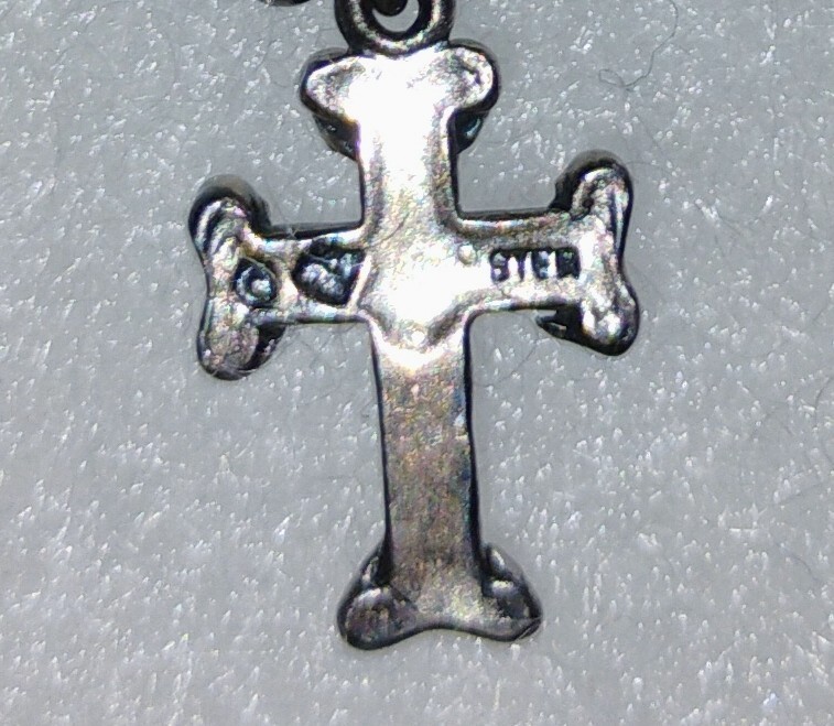 Southern Style Sterling Silver Cross Turquoise Heishi Beads Liquid Silver Tubes