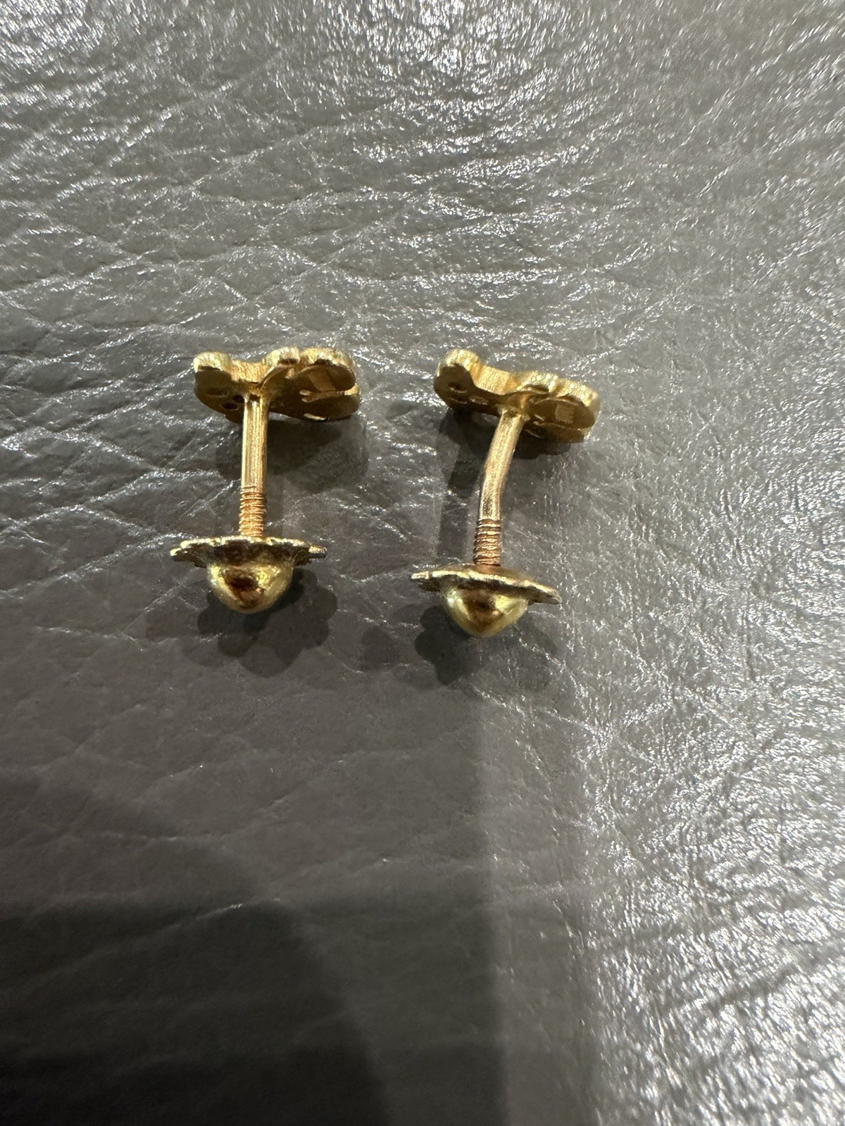 TOUS Yellow 750 18k Gold Bear Earrings Authentic