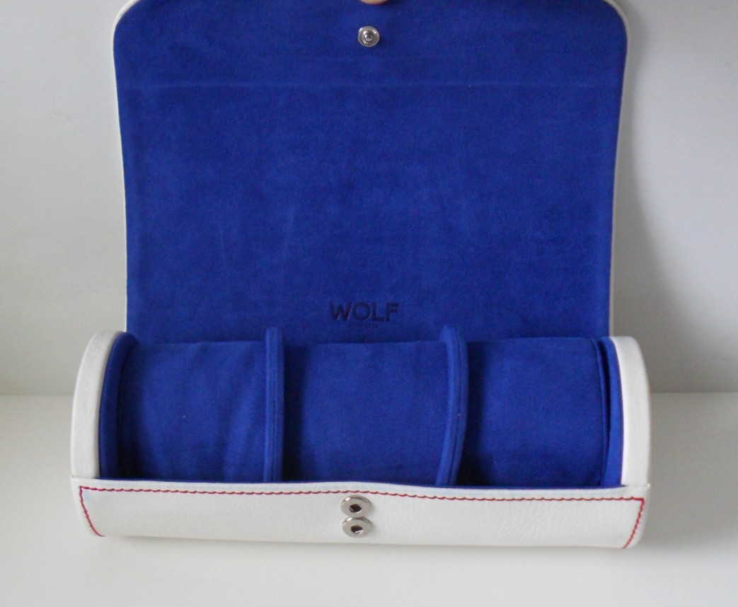WOLF X Analog Shift Blake Triple Watch Roll Travel w/ Jewelry Capsule – Ex Cond