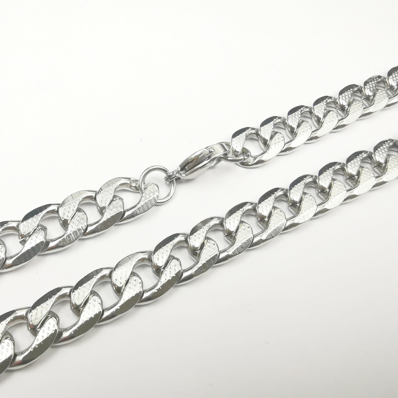 Rare Men’s 9.5mm S.Steel Necklace (or bracelet) curb chain 7.5–40in