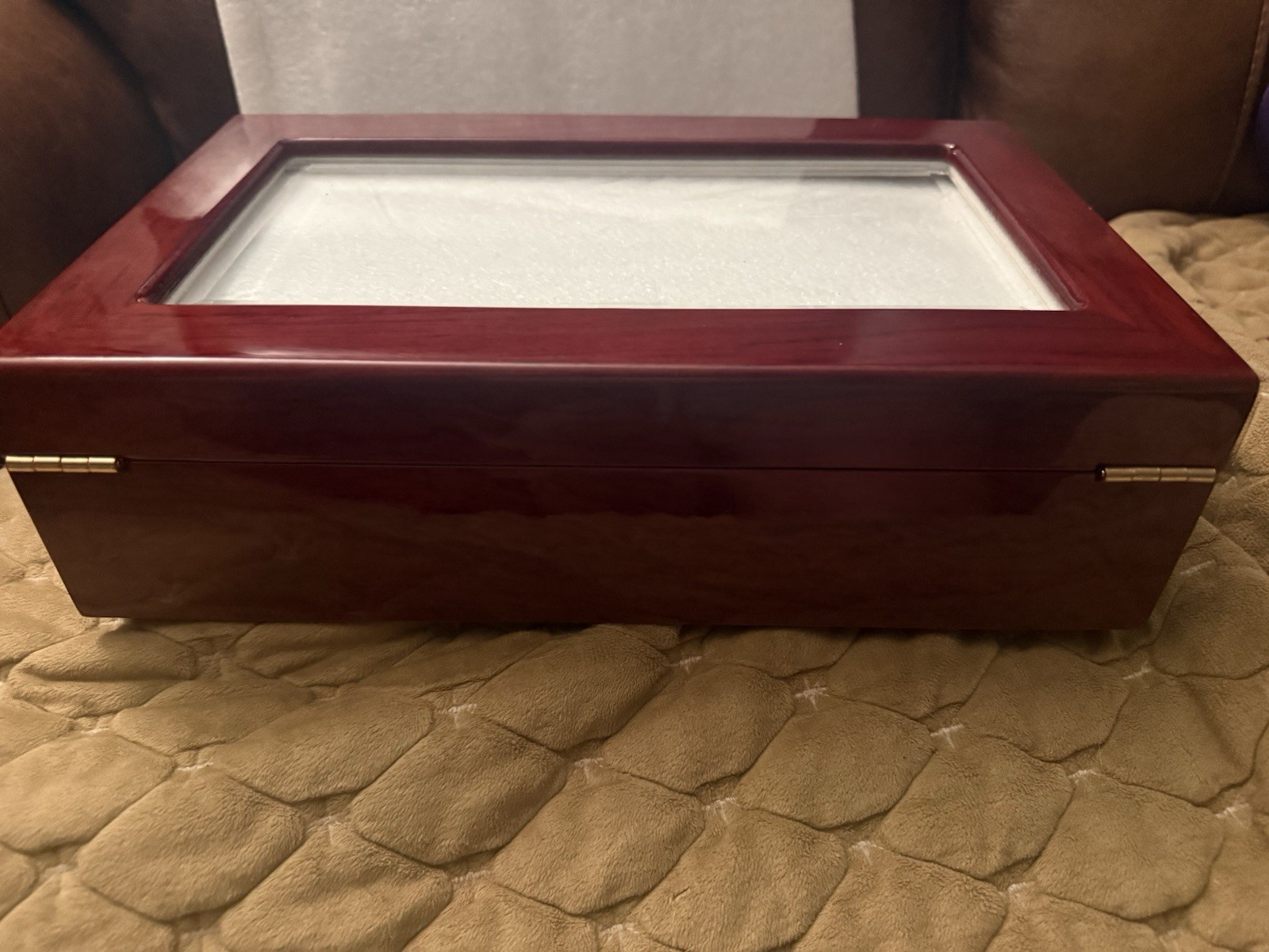 Rosewood Watch Case with Glass Lid – Luxury Giftware By Jere JWC112