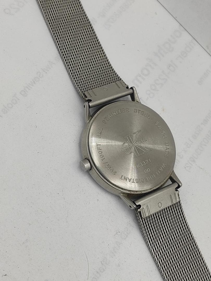 ck Calvin Klein K3321 Minimal Small Seconds Quartz M Dead battery