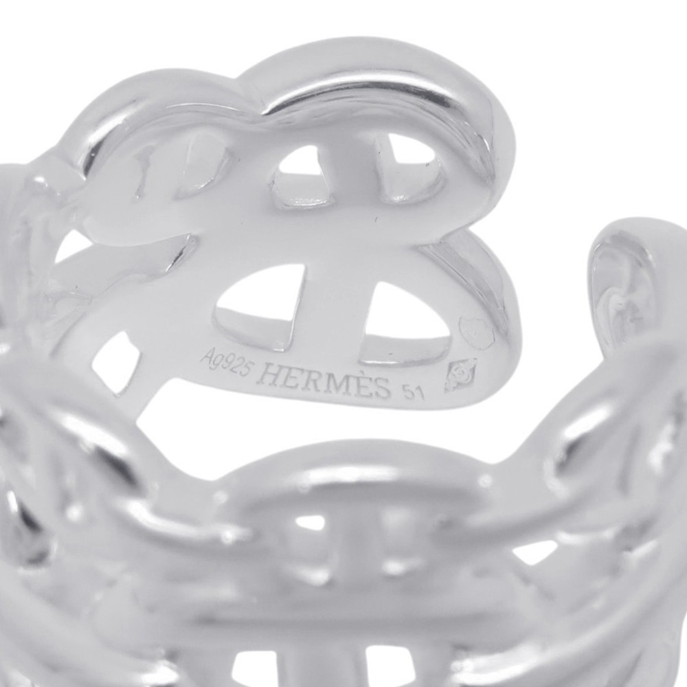 HERMES Chaine d’Ancre Anchene Ring Size GM/51/#11 SV925