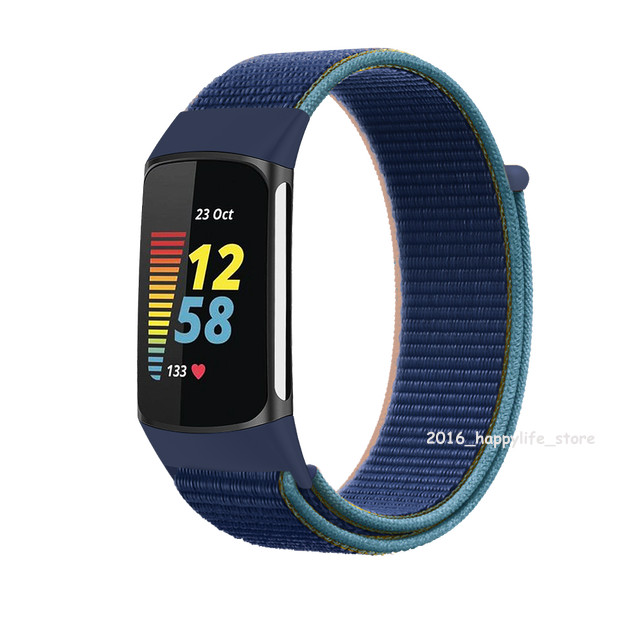For Fitbit Charge 5 6 Replacement Soft Woven Nylon Watch Band Sport Wrist Strap