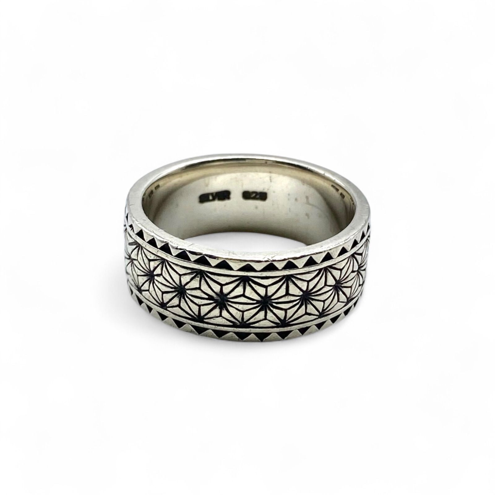 Japanese aesthetic Japanese pattern Silver 925 engraved 00s vintage ring silver