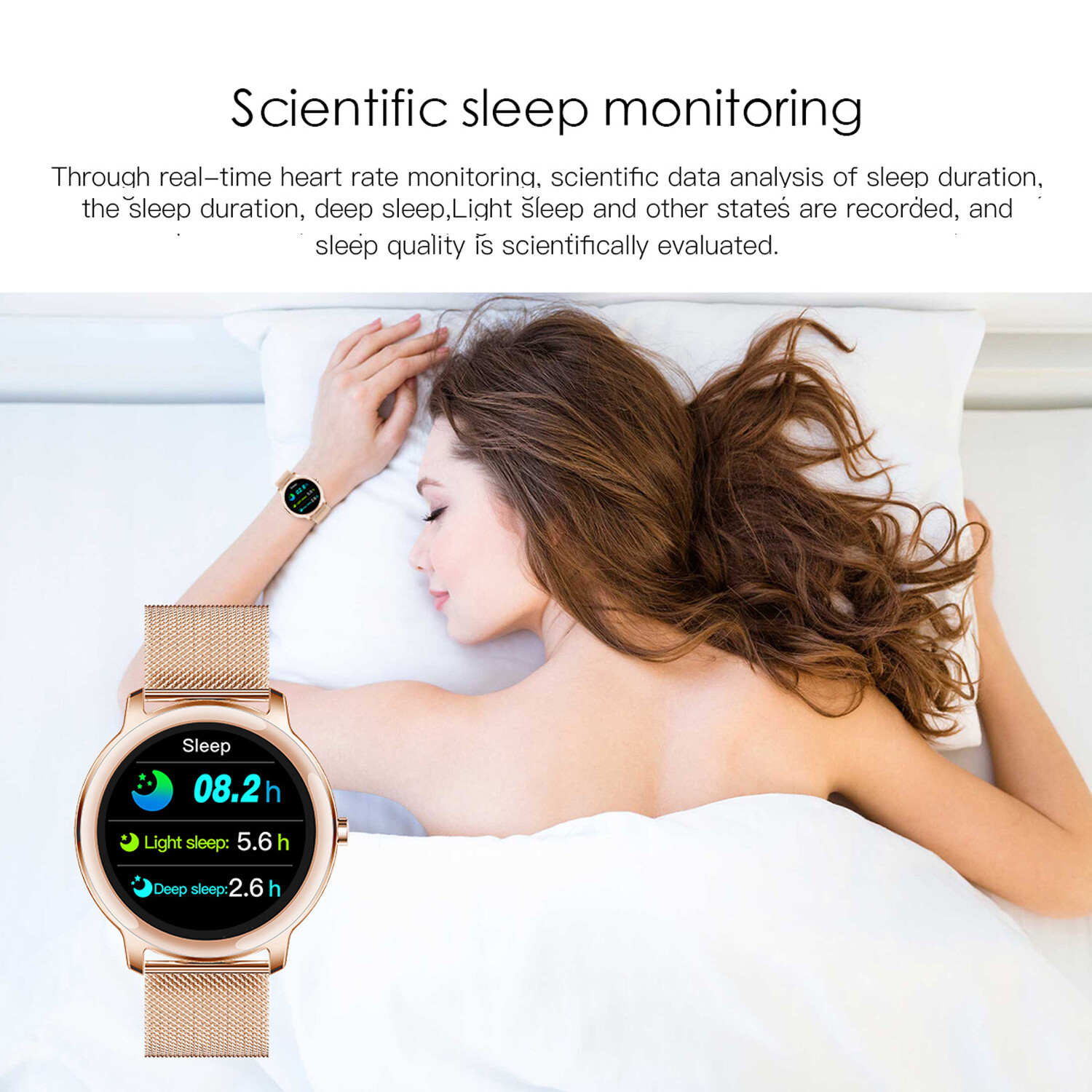 Women Girls Female Bluetooth Smart Watch Fitness Tracker Wrist Watch Pedometer