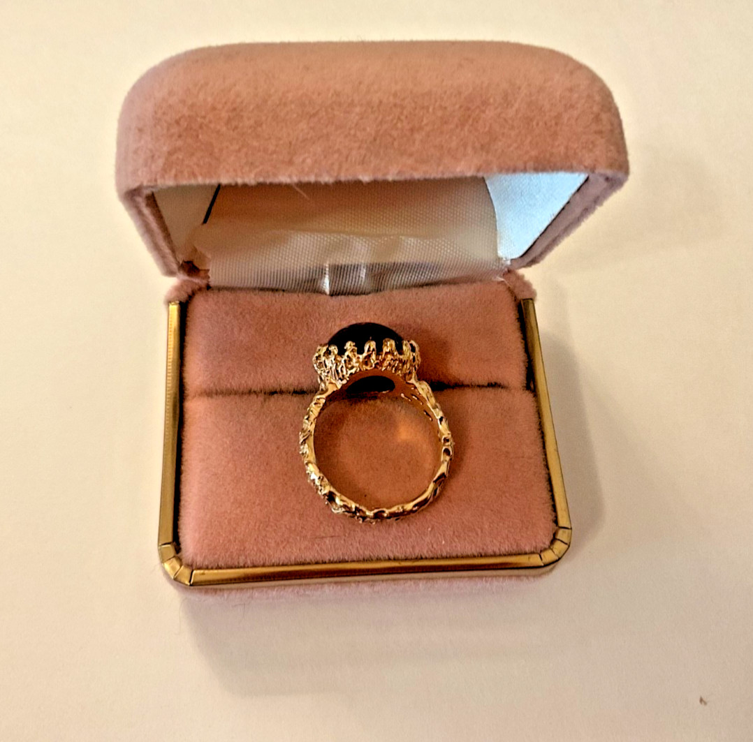 Star Ruby Weighing 15.60 CTW Set In 14K Yellow Gold Prong Setting