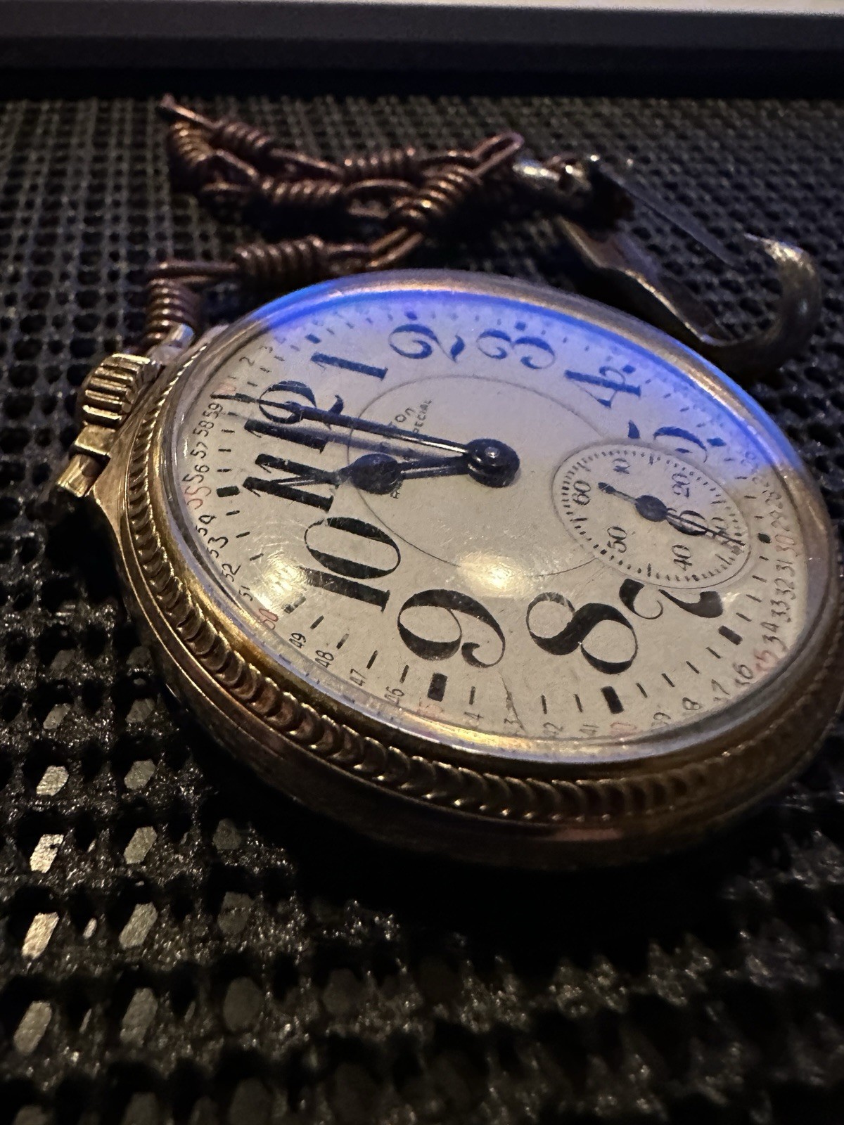 ANTIQUE 16S HAMILTON RAILWAY 992B POCKET WATCH – 21 JEWELS – 6 POSITION WORKING