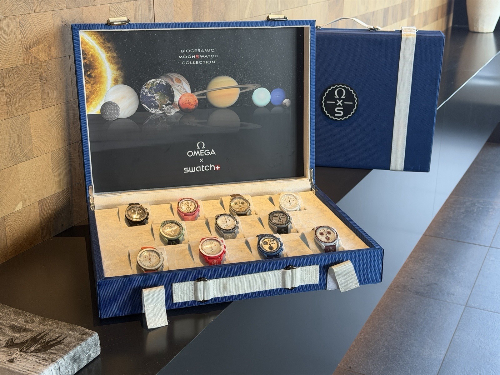 Omega x Swatch Mission to the MoonSwatch Suitcase Display Box