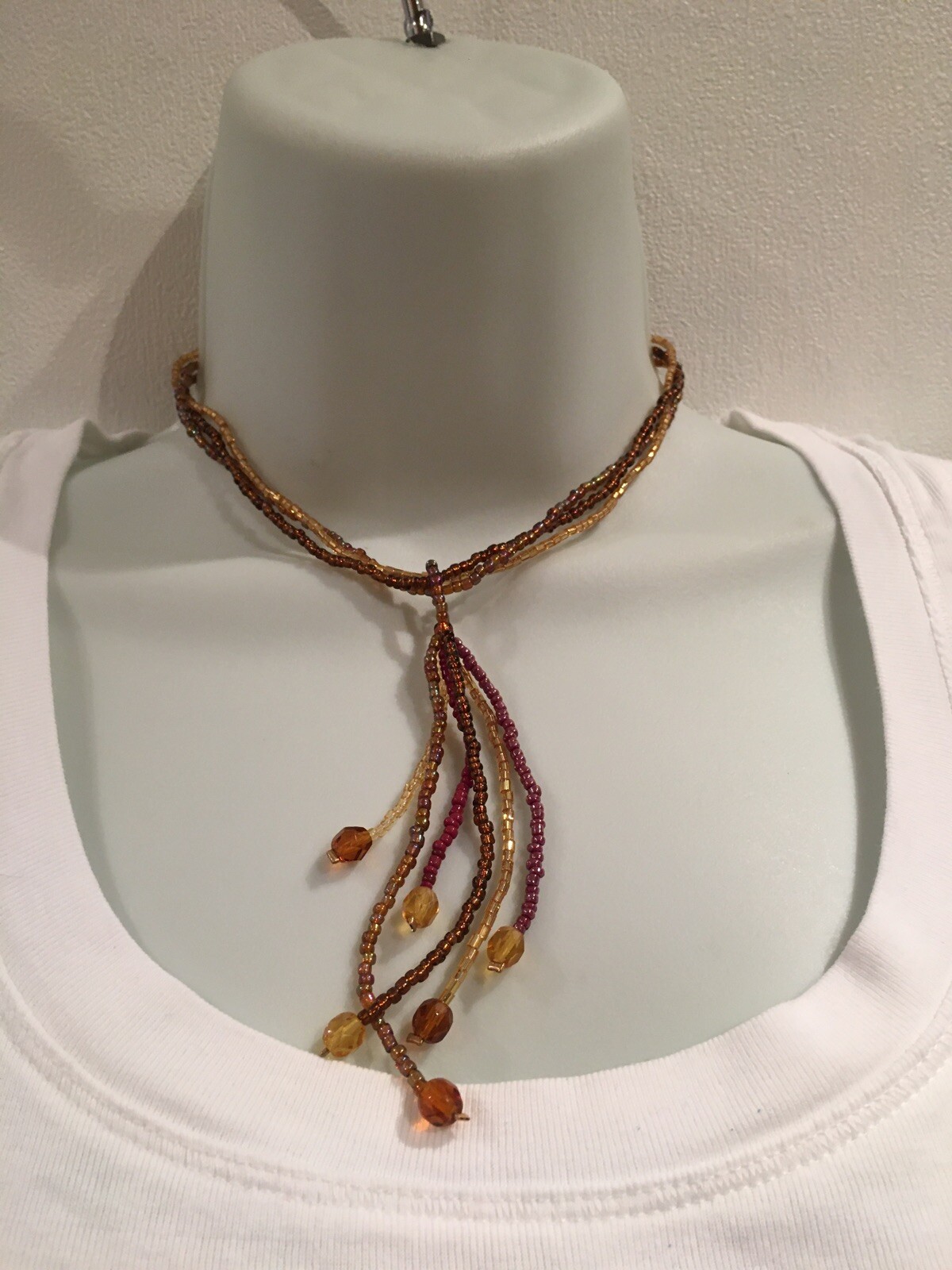 Multi Strand Bead Necklace. (j15. Type 3) New (3)