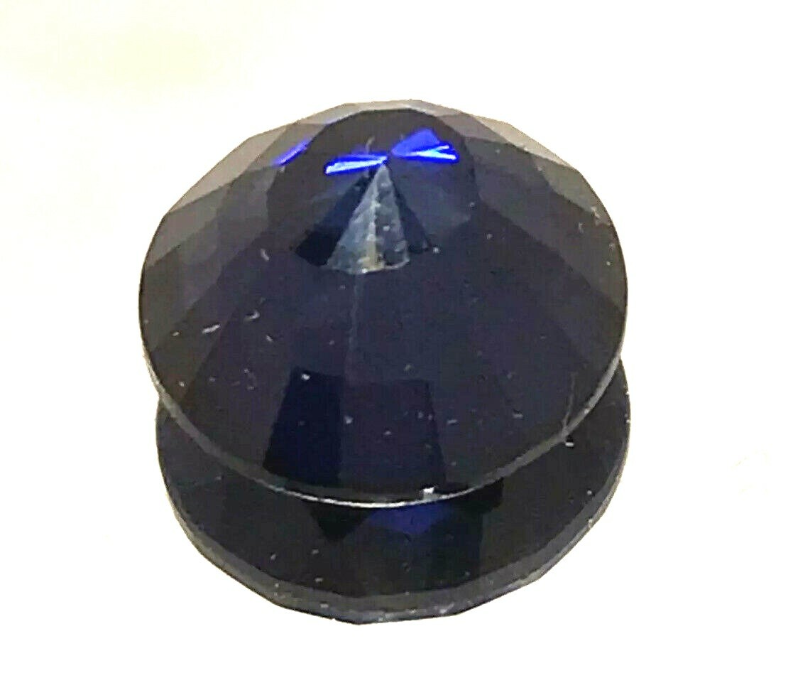 3.80 ct Natural Blue Sapphire ,excellent Round Cut , VVS Clarity,9 mohs