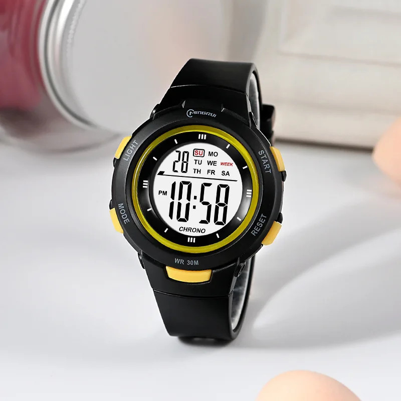 Kids Fashion Luminous Waterproof Smart Watches Alarm Electronic Gift