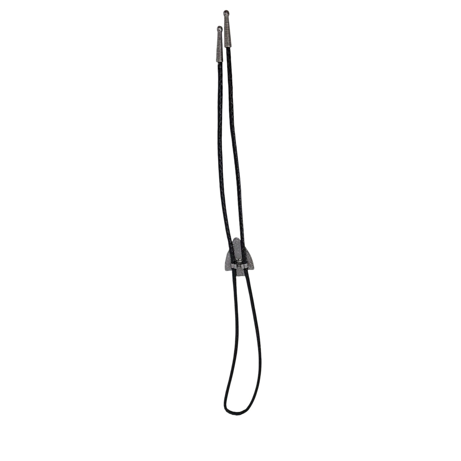 Vintage Bolo Tie Unisex OS Black Silver Excellent Buffalo Nickel Arrowhead