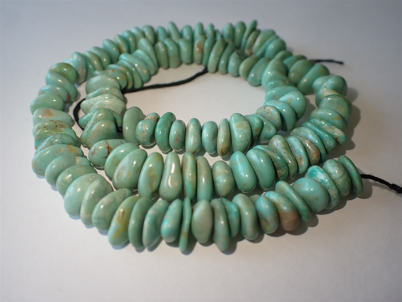 Genuine Elisa (Sonora) Turquoise side-drilled Nugget Beads – 8-10×3-5mm – Strand
