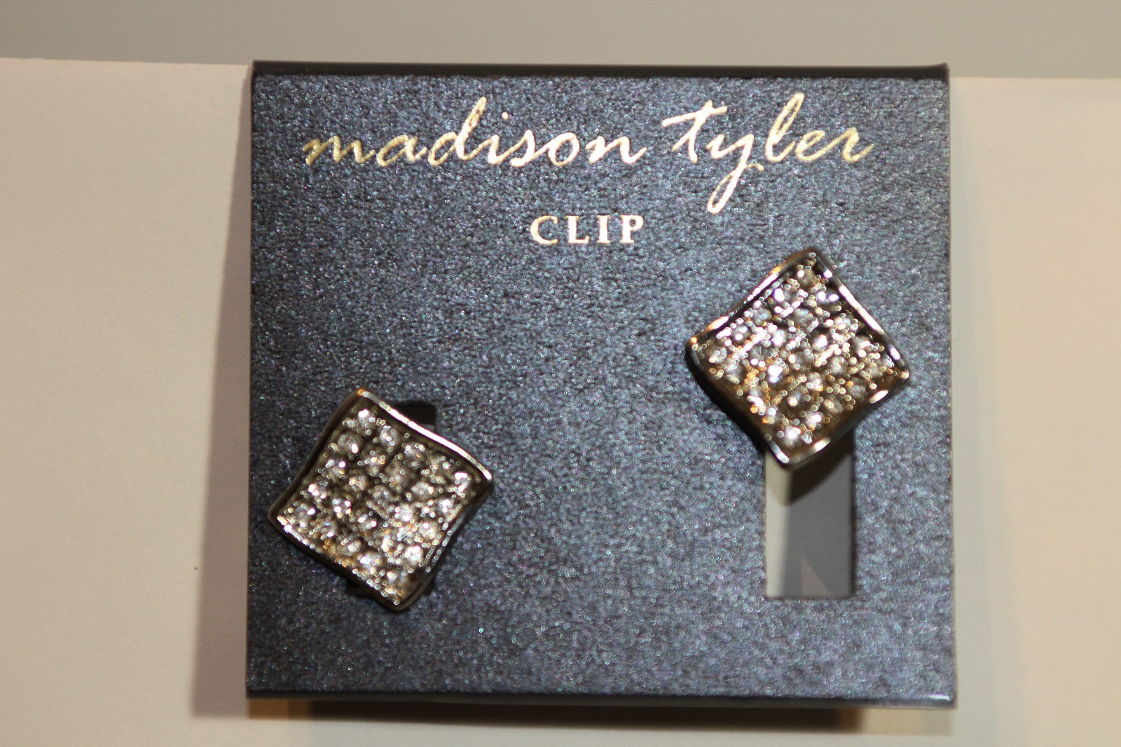 Ladies Women’s 1 pair Silver Tone Clip On Earrings
