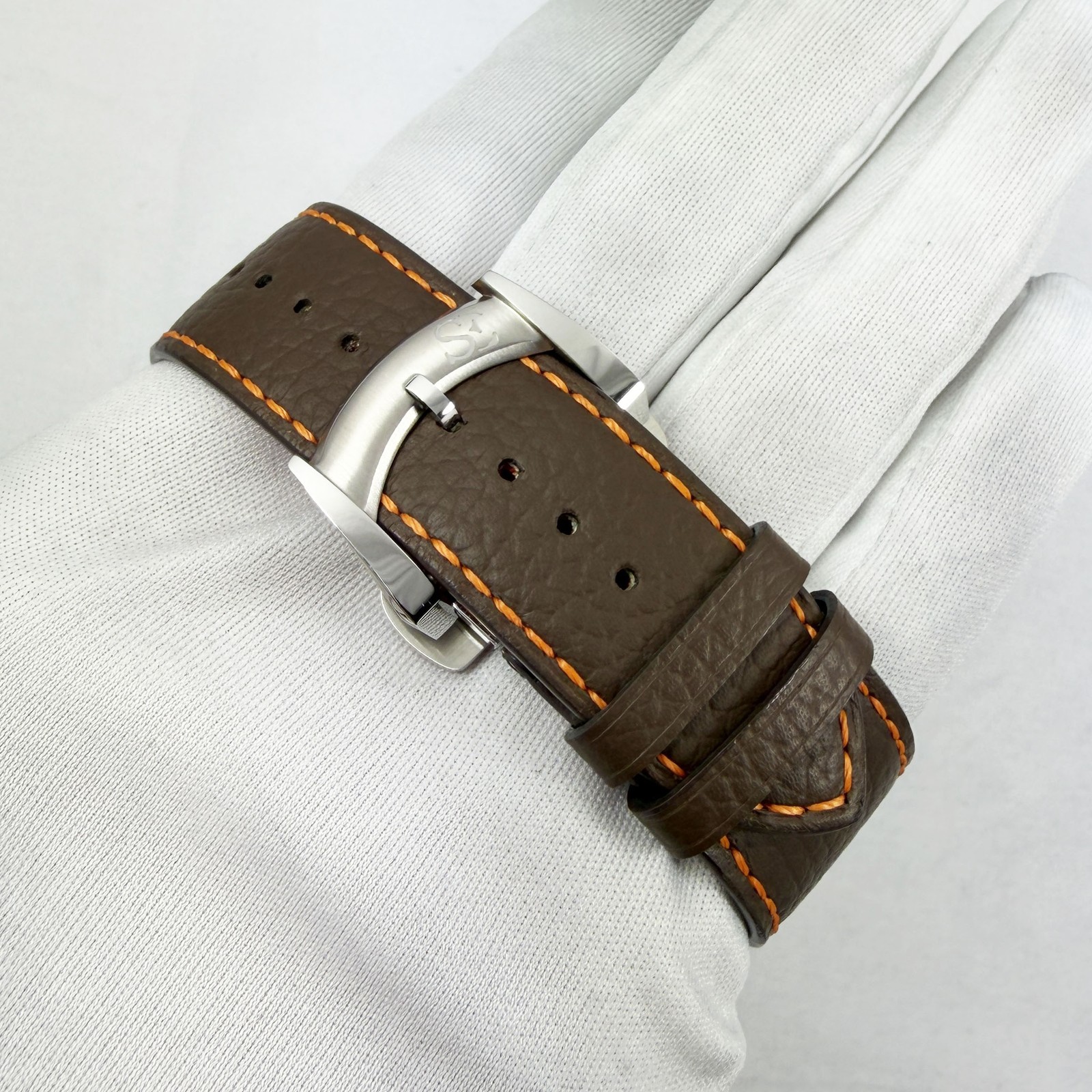 New 2026 Schwarz Etienne Roswell 08 WRW11TJ32SS21AA-D 45MM Brown Steel Box Paper