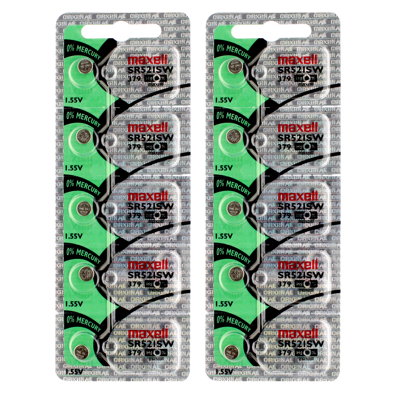 10 x Maxell 379 Watch Batteries, SR521SW Battery | Shipped from Canada