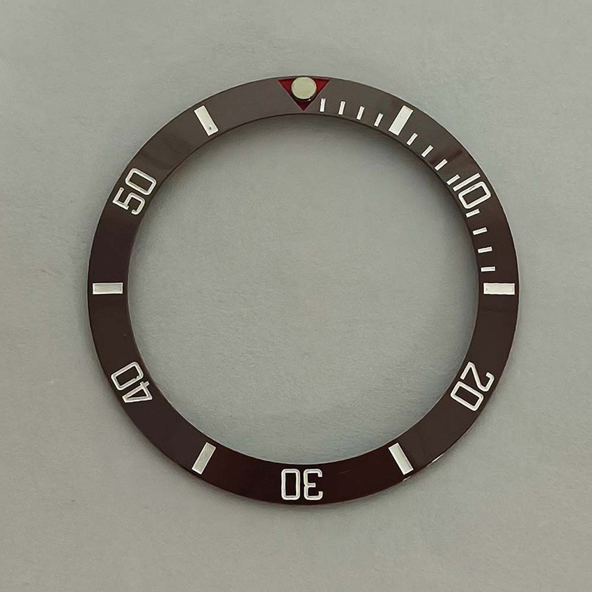 Replacement Ceramic Bezel Insert SUB Beveled Bezel Ring Watch Accessories